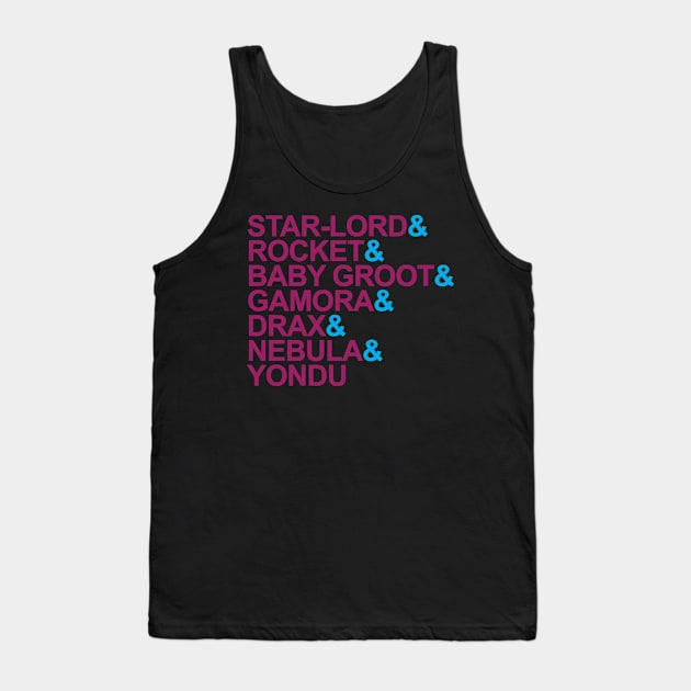 Character List Tank Top by naesha stores